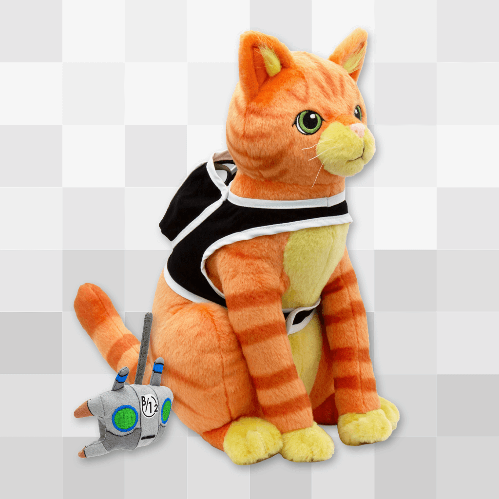 Cat and B-12 Plush Set